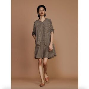 MATI Striped Hooded Dress